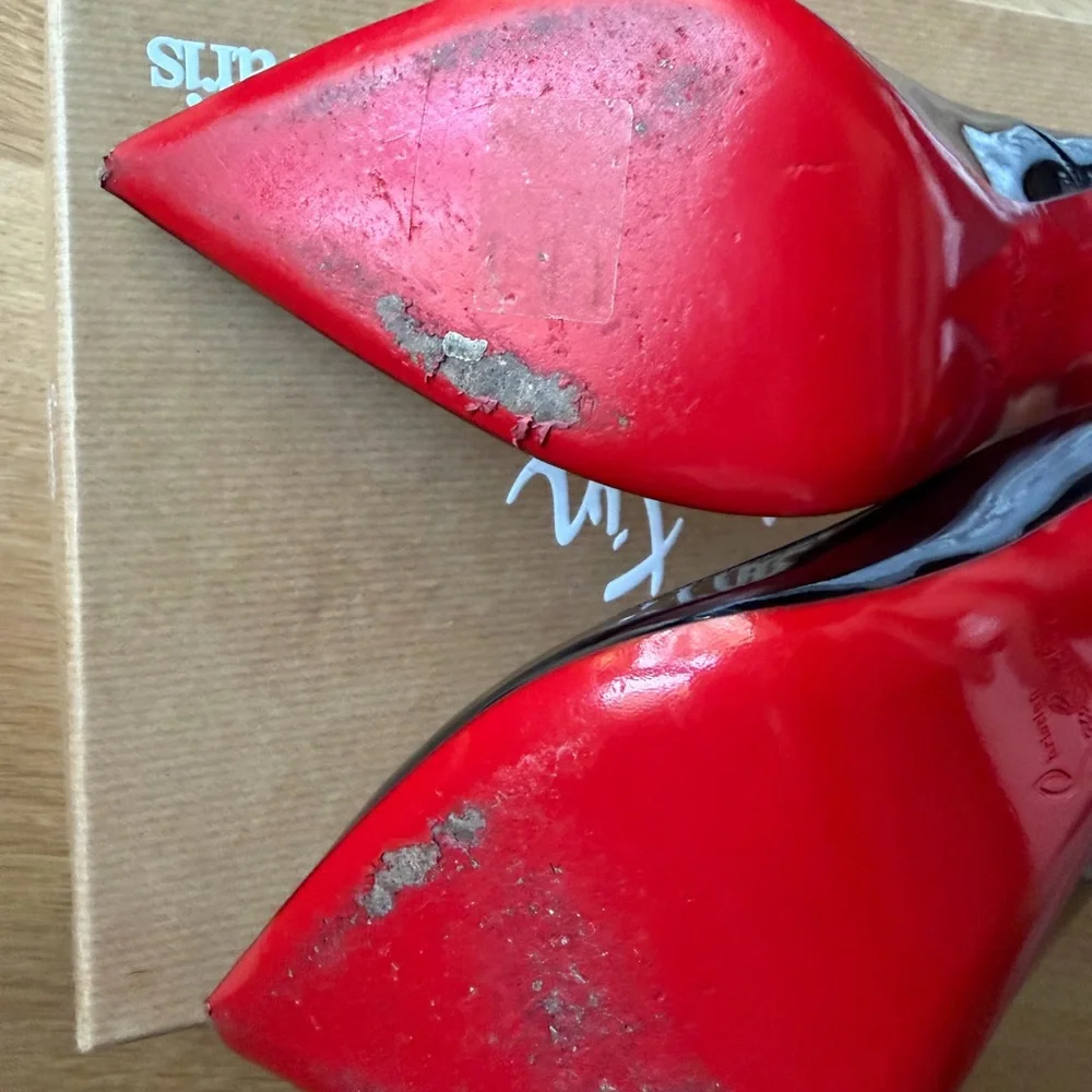 Christian Louboutin So Kate 120 Black Heels Box - Picture 6 of 8